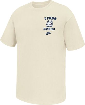 Nike Connecticut Huskies Nike Mens Football T-Shirt in White | M11766P395UCON-SAI