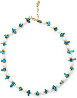 Shaker Jewels Collier Perles Turquoise Hématite