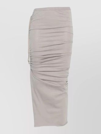 Rick Owens edfu knee skirt elastic waistband