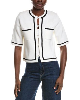 Minnie Rose Tipped Cropped Jacket