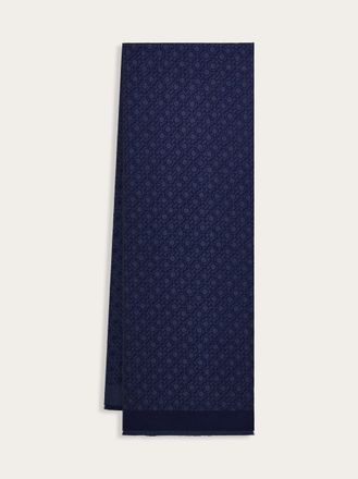 Ferragamo Men Gancini chain scarf Blue