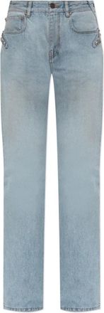 Balenciaga City Straight Pants - Dames - Regular Fit Jeans - Blauw - W28 - Katoen - Jeans