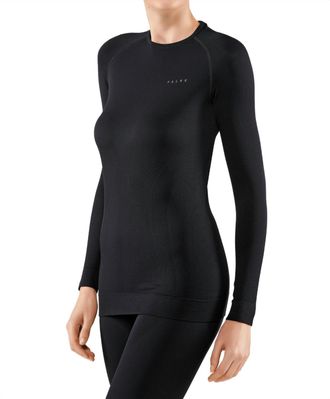 Falke Long-Sleeve Maximum Warm Shirt In Black