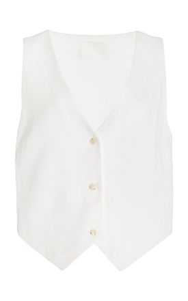 Sir. Clemence Tailored Vest - White - 1 - Moda Operandi