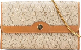 Dior Pre-owned Clutches, female, Brown, Size: ONE SIZE Pre-owned Classic Shoulder Bag with Chain Accent