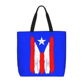 Generic Women Handbag Puerto Rico Travel Tote Bag Girls Reusable Shopping Bags, For School, Wedding, Holiday, Graduation, Swim