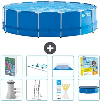 Intex Piscina Con Estructura Redonda - 457x122 Cm - 9-piezas S550