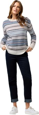 M&Co Womens Fairisle Jumper - Womens Blue