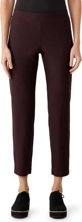 Eileen Fisher Slim Ankle Stretch Crepe Pants in Casis at Nordstrom Rack, Size X-Large