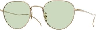 Oliver Peoples OV1383T TK-16 5035 Mens Sunglasses Gold Size 47