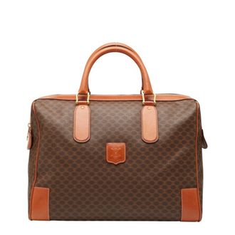 Celine Brown Pvc Leather Boston Bag (Pre-Owned)