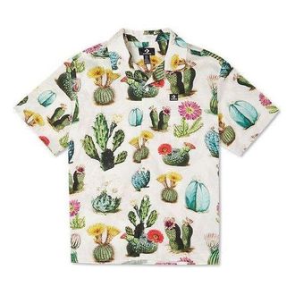 Converse Plant Printed Resort Shirt Desert Sand Cactus Multi 10023277-A03