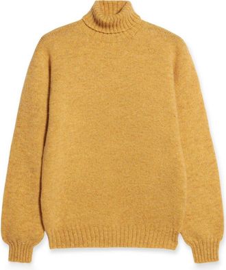 Fortela Shetland Turtleneck Sweater in Yellow at Nordstrom, Size 40