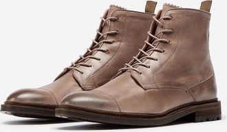 Oliver Sweeney Mens Oliver Sweeney Hand Finished Calf Leather Derby Boots - Brown - Size: UK-11 / us-12 / eu-45