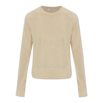 By Malene Birger Round-neck Knitwear, female, Beige, Size: XS Mantea Sweater
