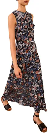 Ulla Johnson Lina Ruched Midi Dress