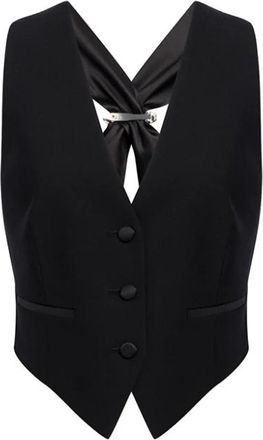 Dondup Bistretch Gilet - Dames - Bodywarmers - Zwart - S - Wol - Jassen