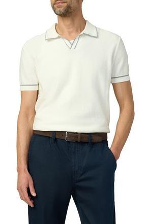 Joe's Jimmy Banlon Johnny Collar Polo Sweater in Natural at Nordstrom, Size X-Large