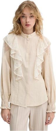 Bruuns Bazaar Yona Shirt - Blouses & Shirts - Mujer - Beige - L