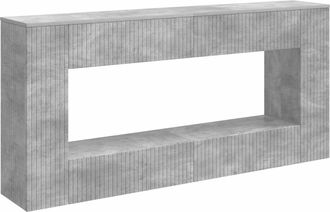 vidaXL Mesa Consola Gris Concreto 155 X 29 X 74 Cm Vidaxl