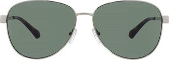 Michael Kors Biarritz Green Pilot Ladies Sunglasses MK1160 10143H 61