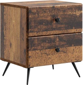 vidaXL Armario De Noche Madera Envejecida 43 X 34,5 X 47,5 Cm Vidaxl