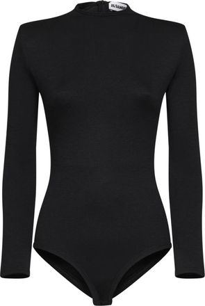Jil Sander Top - Dames - Bodies - Zwart - S - Wol - Tops