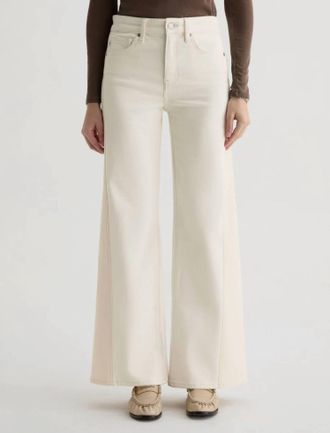 AG - Adriano Goldschmied Saige Wide Leg Jean In Powder/ Ecru