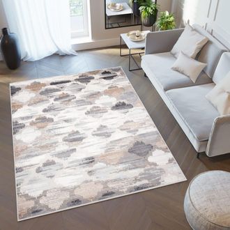 Tapiso Alfombra de polipropileno en gris y beige 300x400 cm