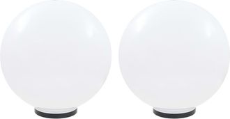 vidaXL Vidaxl - L&aacute;mparas De Bola Led 2 Unidades Esf&eacute;ricas Pmma 50 Cm