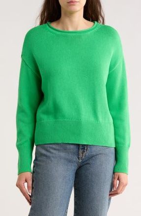 CeCe by Cynthia Steffe Crewneck Sweater in Island Green at Nordstrom Rack, Size X-Large