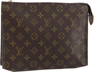 Louis Vuitton Pre-owned Clutches, female, Brown, Size: ONE SIZE Pre-owned Canvas Clutch