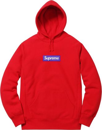 SUPREME FW17 Box Hooded Sweatshirt Red Bogo SUP-SS18-612