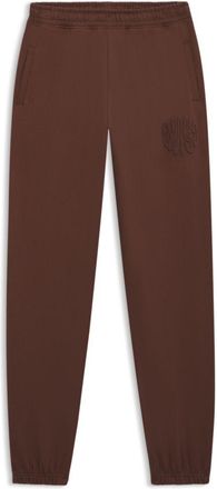 HUGO BOSS Logo-artwork tracksuit bottoms in cotton terry