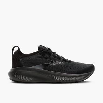 Brooks Womens Adrenaline Gts 25 Running Shoes In Black/black/ebony