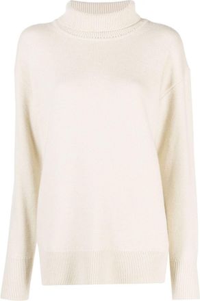 Joseph roll-neck long-sleeve jumper - women - Merino - M - Neutrals