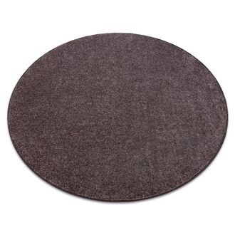 RugsX Rugsx - Alfombra Santa Fe C&iacute;rculo Marr&oacute;n 42 Llanura Color S&oacute;lido Brown Circulo 100 Cm