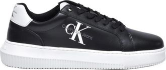 Calvin Klein Black/White Chunky Cupsole Leather Sneakers