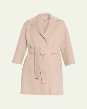Max Mara Double-Faced Wool Wrap Coat