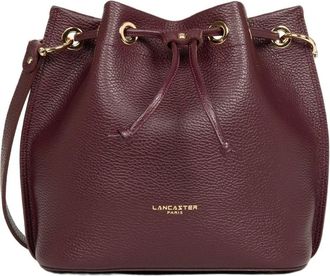 Lancaster Alba Double Drawstring Bag - Dames - Schoudertassen - Rood - ONE Size - Leer - Tassen