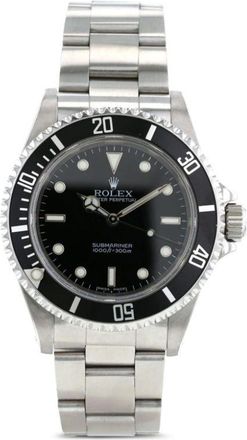 Rolex 2007 pre-owned Submariner 40mm - men - Sapphire Glass/Steel - One Size - Black