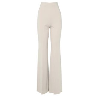 Sportmax Sportmax, Wide Trousers, female, Beige, Size: M High-waisted Olea jersey pants in tortora