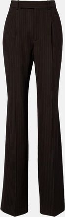 Saint Laurent Pantaloni a gamba larga in misto lana a righe