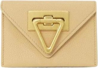 Bottega Veneta Pre-owned Vintage Portemonnee - Dames - Vintage Accessoires - Beige - ONE Size - Leer - Vintage
