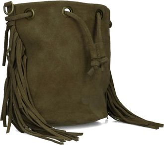 Notre-V Hazel Bucket Bag - Dames - Tassen - Groen - Maat: ONE Size Su&egrave;de