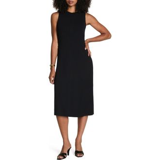 Spanx Ruched Sleek Jersey Tank Dress in Classic Black at Nordstrom Rack, Size Large