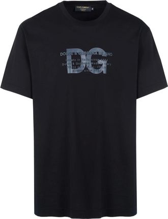 Dolce & Gabbana T-shirt met ronde hals - Heren - Tops - Zwart - Maat: S