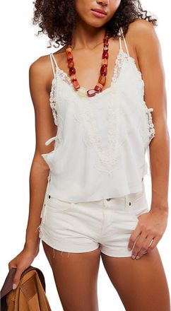 Free People Someone Like You Crop Camisole in Clean Ivory at Nordstrom, Size X-Small