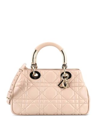 Dior Lady 95.22 Bag Cannage Embossed Leather Medium tote bag - women - Calf Leather - One Size - Neutrals