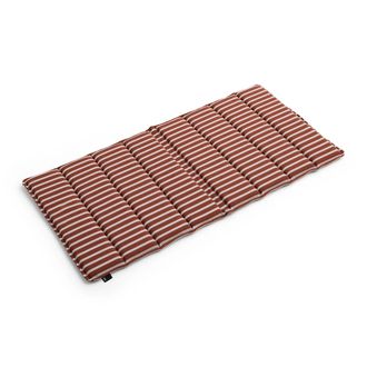 HAY Terrazza Faltbares Sitzkissen, dicke Streifen, terrakotta